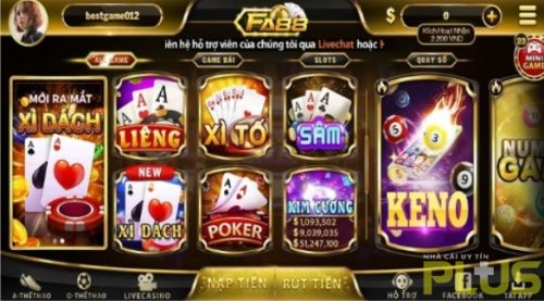 cổng game FA88 Club